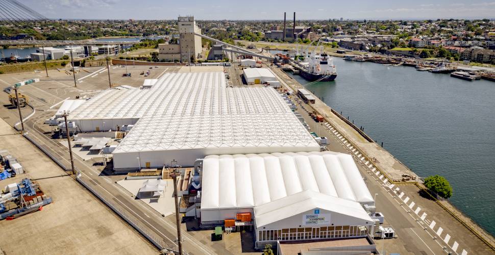 temporary exhibition centre project - Sydney