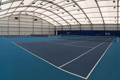 Construction of a tennis court