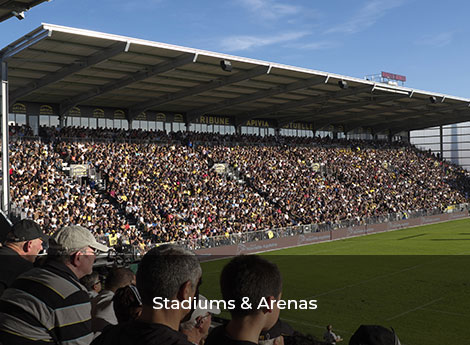 Stadiums and arenas